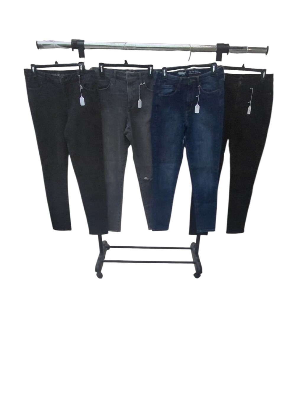 1028..Mixed Bundle Of 4 Denim Jeans Size 12, Details Shown Below.